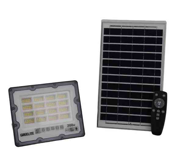 Ліхтар вуличний на стовп 200W JX-007 8955 із сонячною панеллю Вінниця