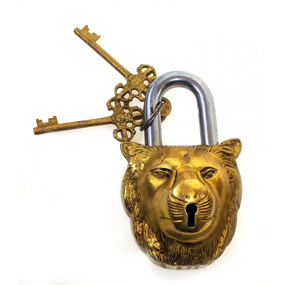 Замок навесной бронзовый Лев Киев - изображение 1