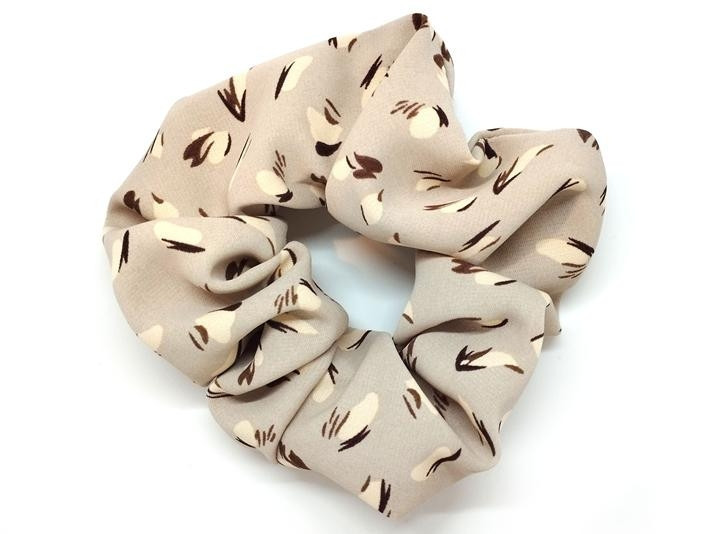 Резинка для волос жатка бежевый принт Киев - изображение 1