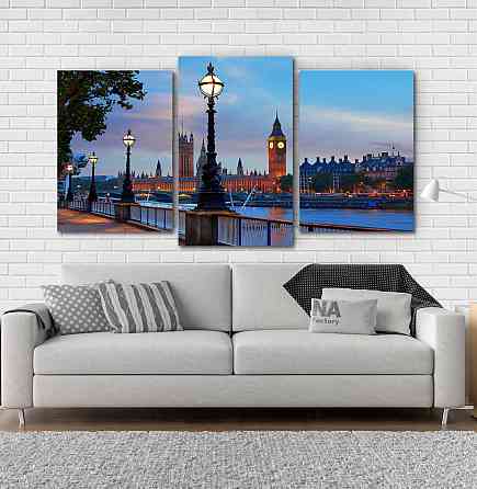 Модульна картина Набережна Art-205_3 Київ