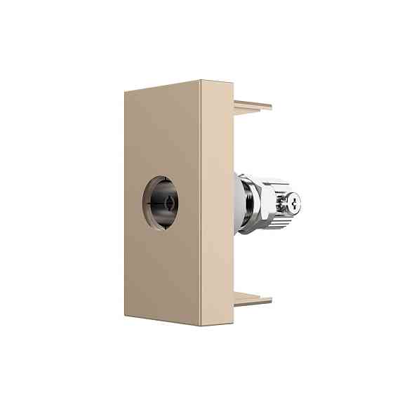 Телевізійна розетка LIVOLO, золота, модуль 0.5 поста, TV гніздо для антени / ресивера (VL-FCTV-1AP) Коломыя