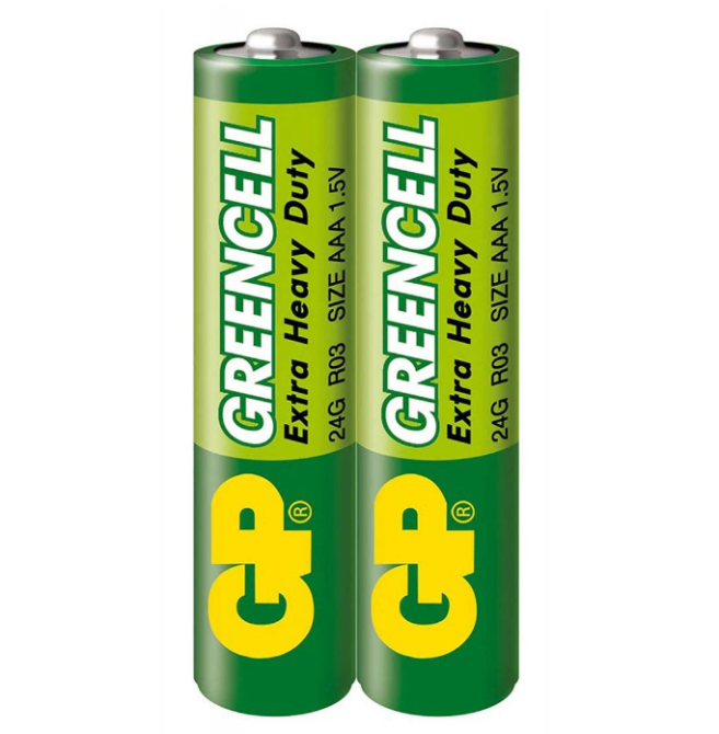 Батарейка сольова AAA/R03 (пл-2шт) GP Greencell Житомир - изображение 1