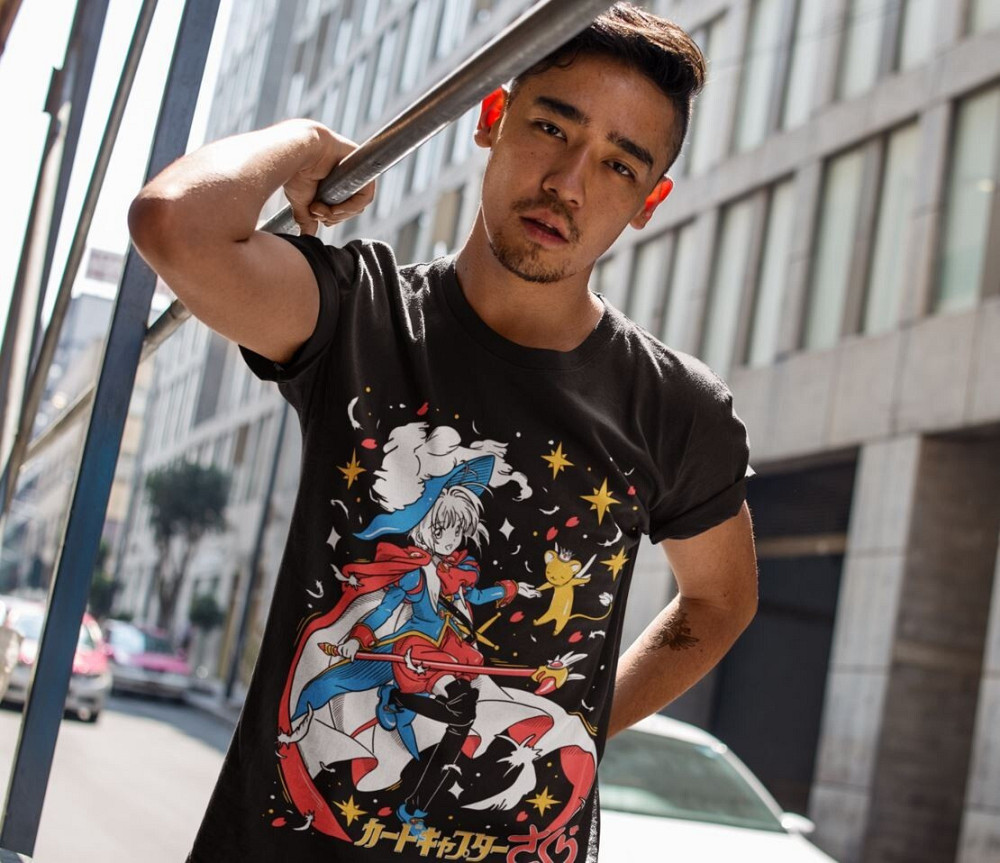 Футболка аниме Кардкаптор Сакура Ваифу Керо оверсайз (S/M/L) Черний AnimeJ0802 Днепр - изображение 2