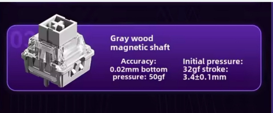 Ігрова механічна магнітна клавіатура Aula win 60 he rt. Київ - фото 1