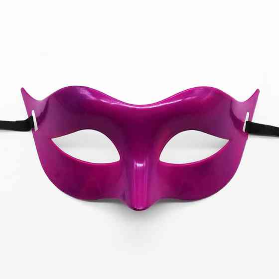 Карнавальна маска пластикова one size малиновий Київ
