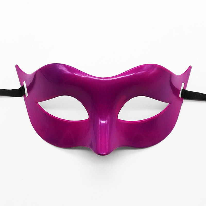 Карнавальна маска пластикова one size малиновий Київ - фото 1