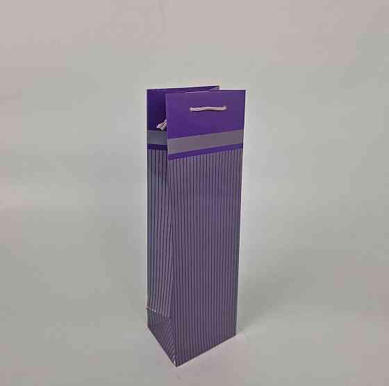 Пакет бумажный подарочный под бутылку  12/9/36(артBUT-24) (12 шт) Харьков