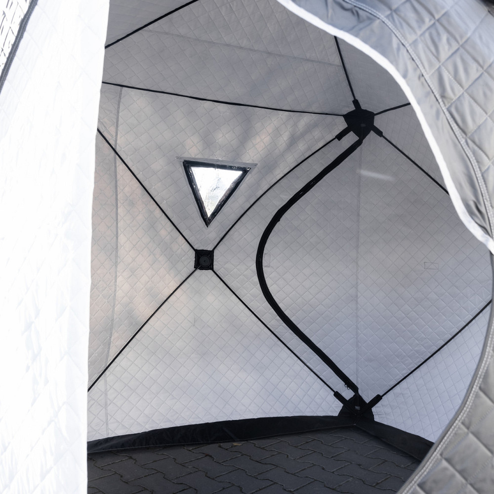 Намет зимовий утеплений "куб" 210х210х210 для рибалки туризму кемпінгу та подорожей Чорний LU-BD18B Коломия - фото 7