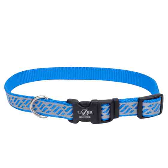 Coastal Lazer Brite Reflective Collar КОСТАЛ ЛАЗЕР БРАЙТ светоотражающий ошейник для собак, 1.6х30-46см Киев