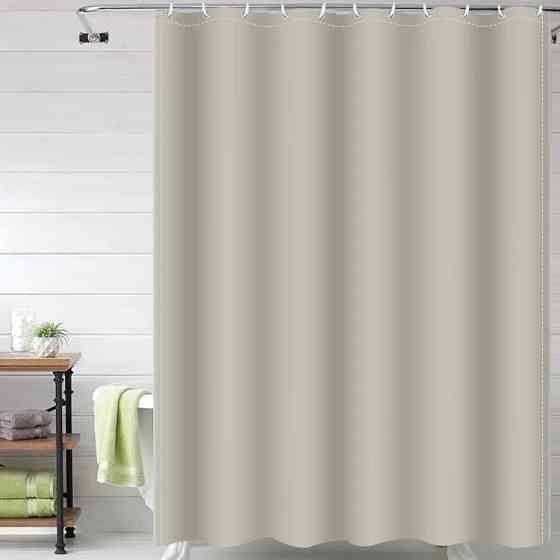 Шторка для ванной Bathlux 180 x 180 водонепроницаемая люкс качество, Бежевая Каменец-Подольский