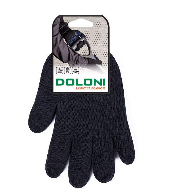 Doloni рукавички подвійні утеплені захисні трикотажні, розмір 10, Універсал Плюс 540 Рівне - фото 7