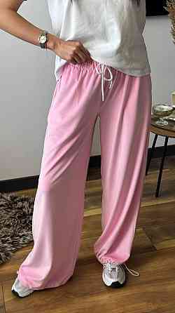 Женские прогулочные брюки из плюш велюра Розовый, 44/46 Одесса