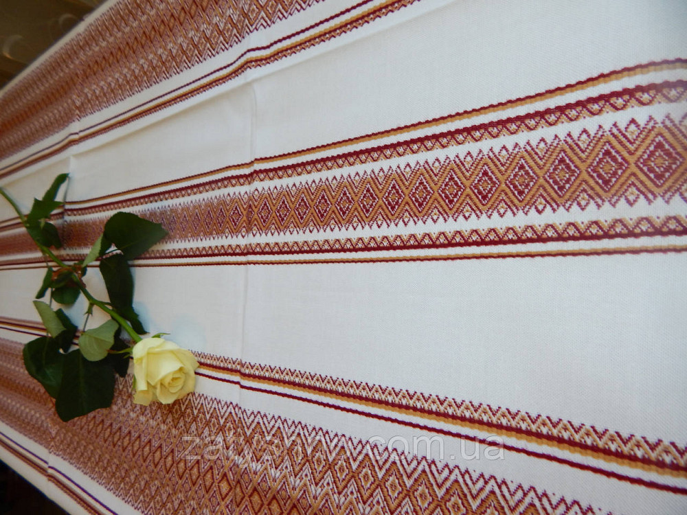 Коричневая скатерть с вышивкой Киев - изображение 9