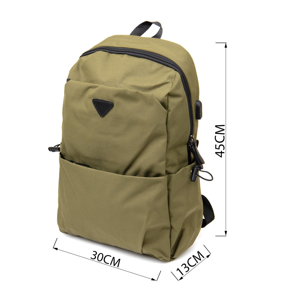 Рюкзак текстильний smart унісекс Vintage 20623 Оливковий Київ - фото 3