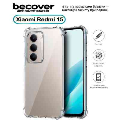 Чехол для мобильного телефона BeCover Anti-Shock Xiaomi Redmi 15 Clear (713811) Винница