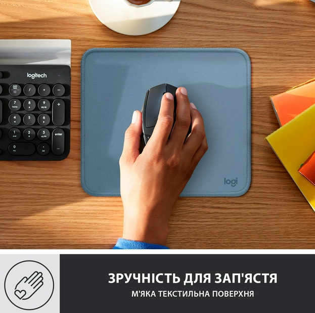 Килимок для мишi Logitech Studio Series Blue (956-000051) (6794332) Киев - изображение 4
