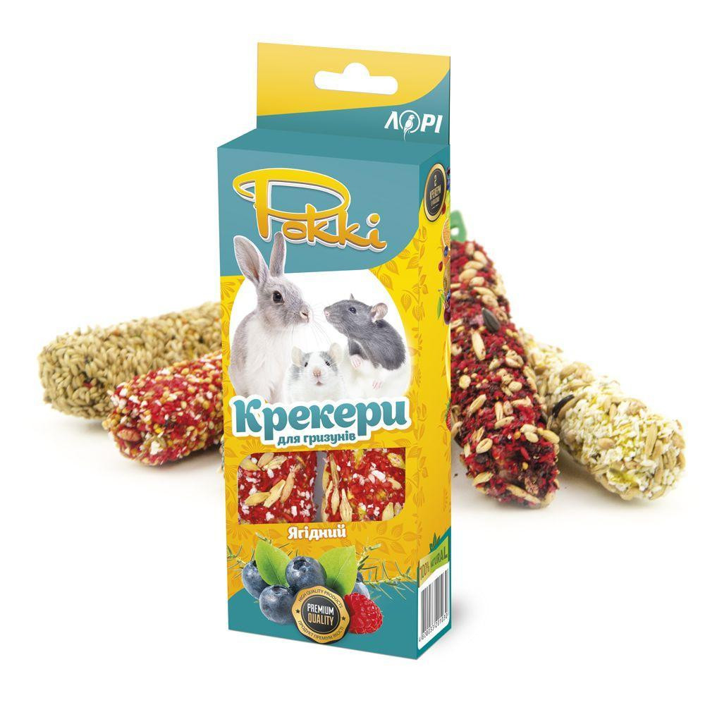 Корм для грызунов Рокки ягодный крекер лакомство для грызунов премиум класса (2 шт х 50 г), Лори Винница - изображение 1