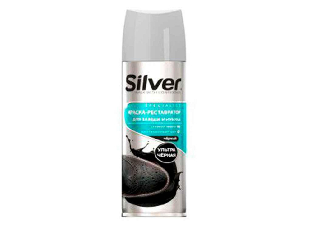 Спрей-фарба відновлення д/гладкої шкіри чорний 250мл ТМ SILVER Київ - фото 1