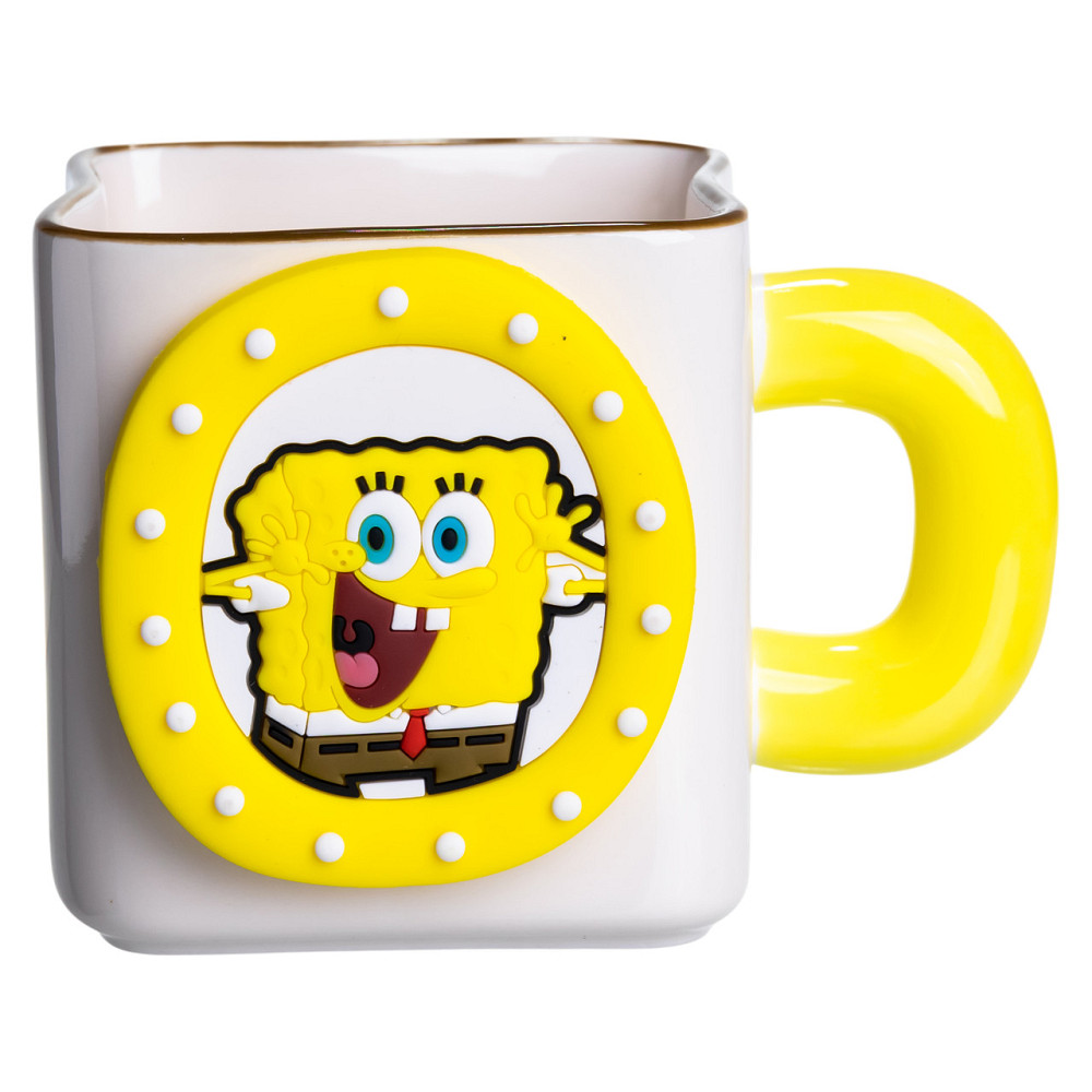 Yiwu Порцелянова чашка "Губка Боб" з магнітним декором 500 мл, Кружка дитяча чашка із порцеляни Коломыя - изображение 2
