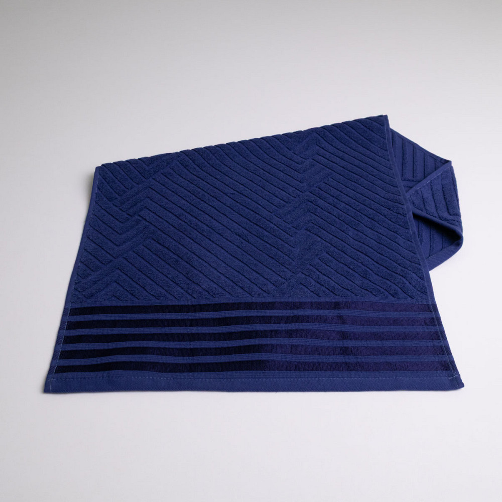Полотенце банное махровое SOFT GM Textile 70х140см 500г/м2 (Темно-синий) Сумы - изображение 4