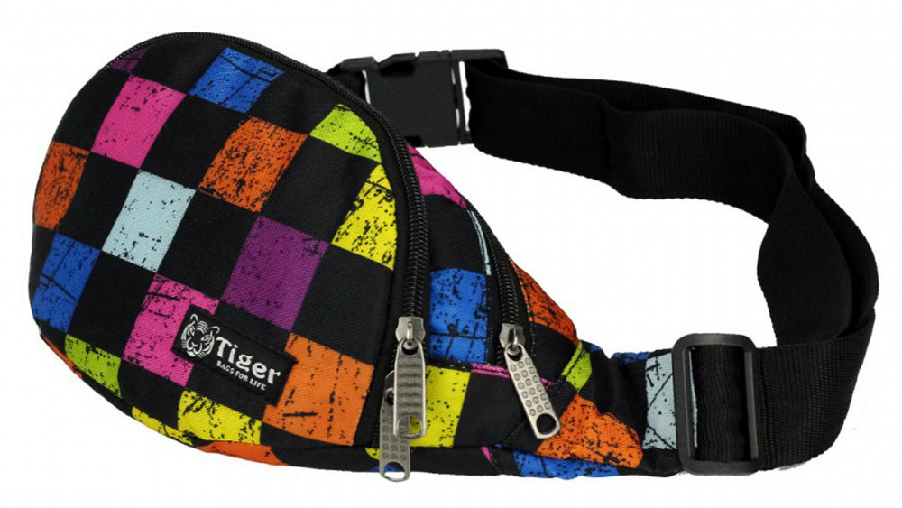 Сумка-бананка Tiger Moon Print Квадрат разноцветный S173840 Киев - изображение 2