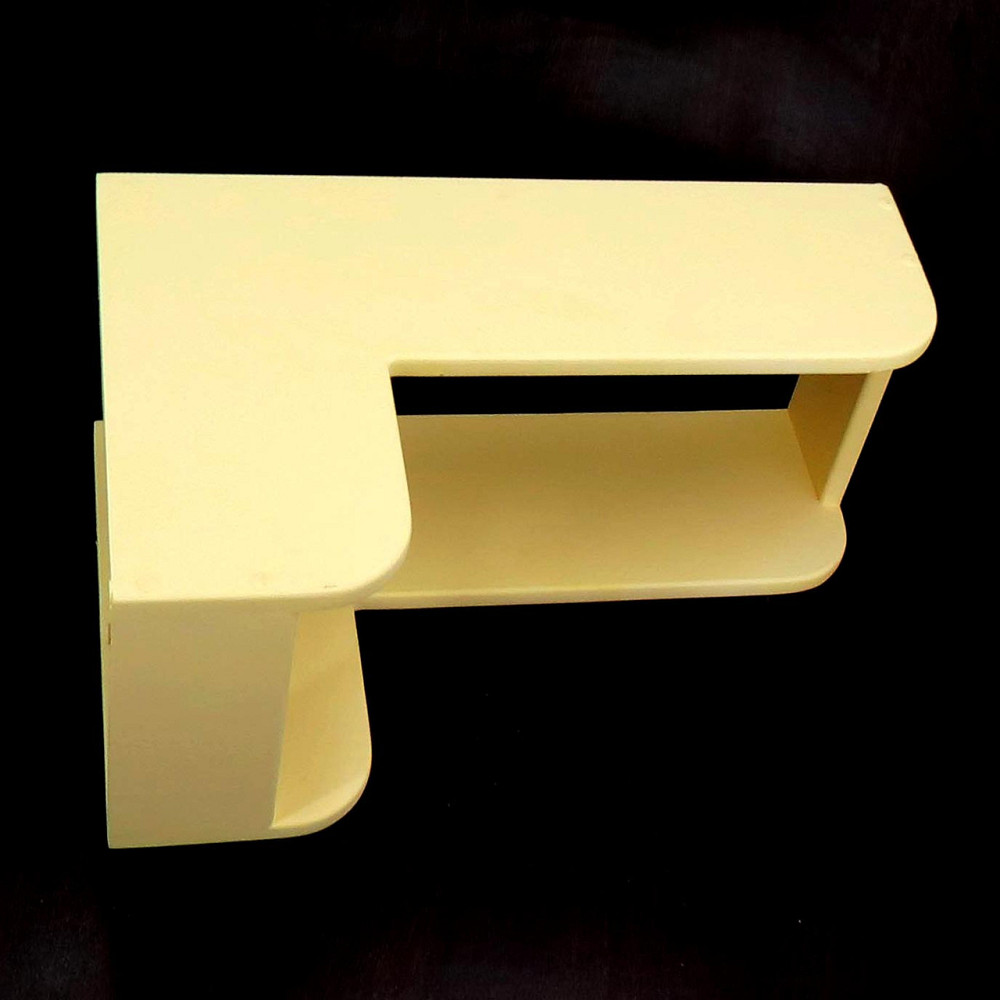 Угловая настенная полка 