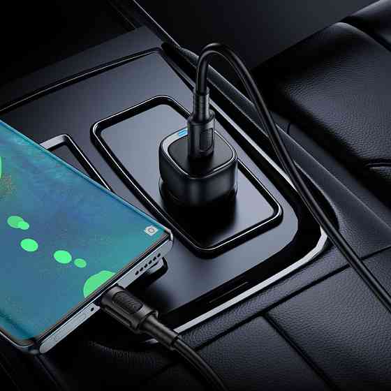 Автомобильное зарядное устройство BOROFONE BZ34A Cloud single port PD20W car charger Black Одесса