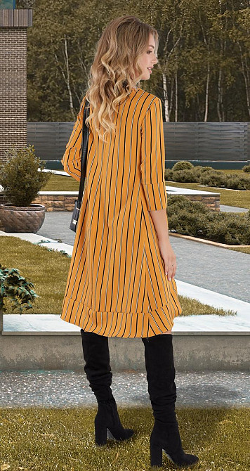 Свободное платье в полоску (42) Киев - изображение 5