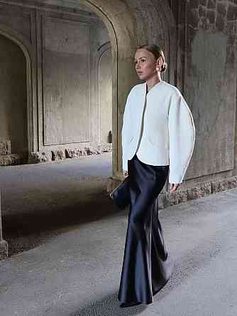 Жіноча розкішна спідниця довжини максі королівський шовк Одеса