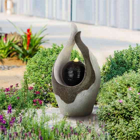 Садовый фонтан Noblino 7W Светодиодное освещение из полирезины (Германия, читать описание) Ровно