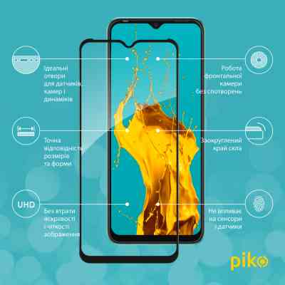 Стекло защитное Piko Full Glue Tecno Spark 8 (1283126533105) Винница