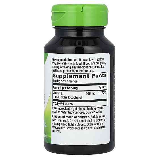 Вітамін Е Nature's Way Vitamin E 268 мг 100 гелевих капсул Київ