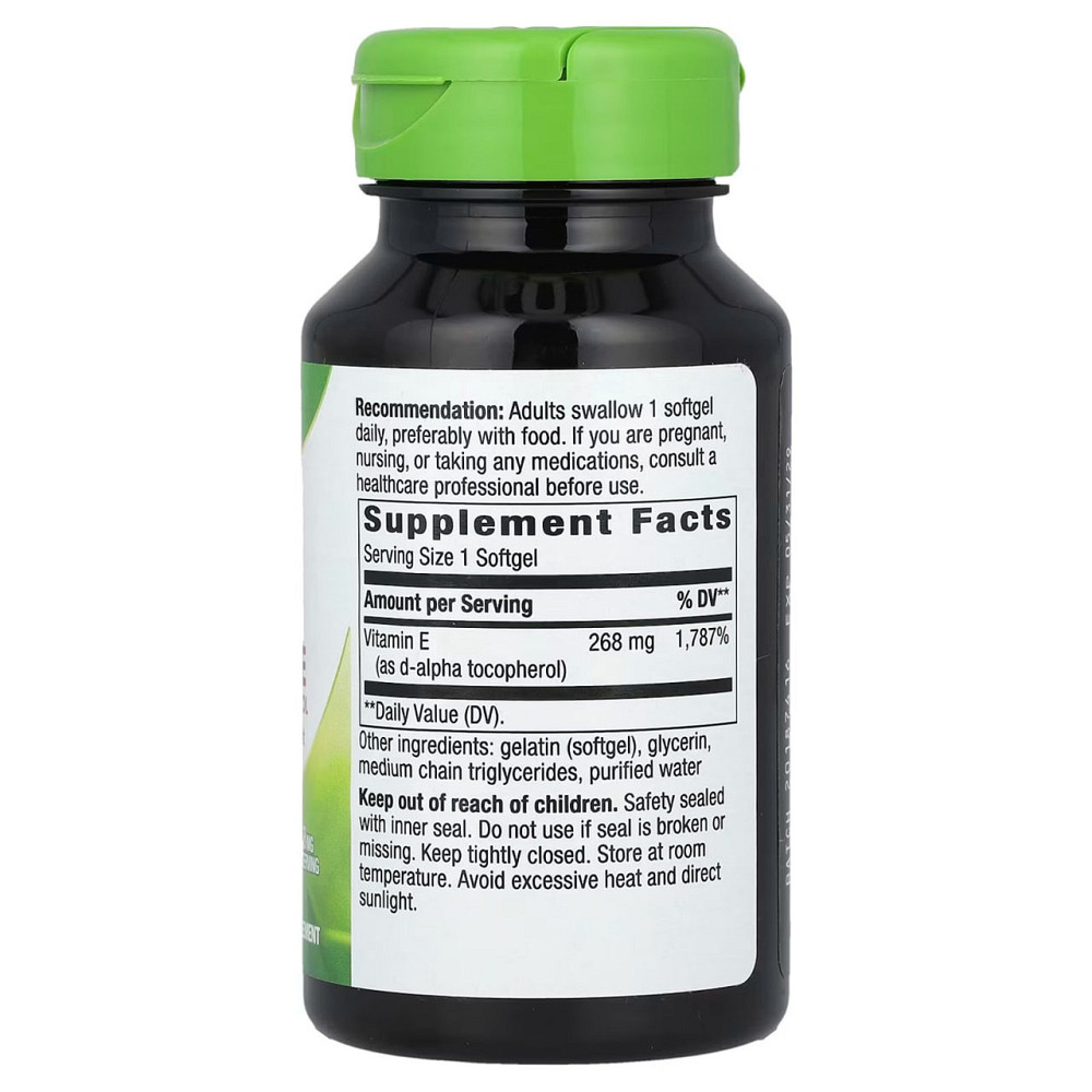 Вітамін Е Nature's Way Vitamin E 268 мг 100 гелевих капсул Київ - фото 2