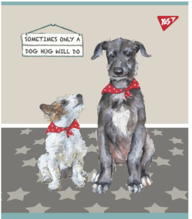 Зошит для записів А5/24 кл. "YES" "Dogs" мат. ВДЛ+УФ-виб. 766834, шт Київ