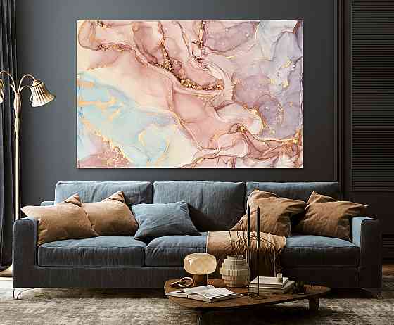 Картина полотно у вітальню / спальню   Абстракція  MLP_272 ( 60х30см ) 50x100 см Київ