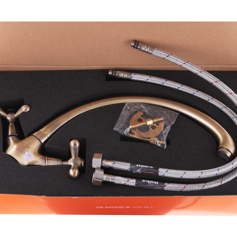 Кухонний змішувач Haiba Dominox 273 бронза HB0082 Харків - фото 2