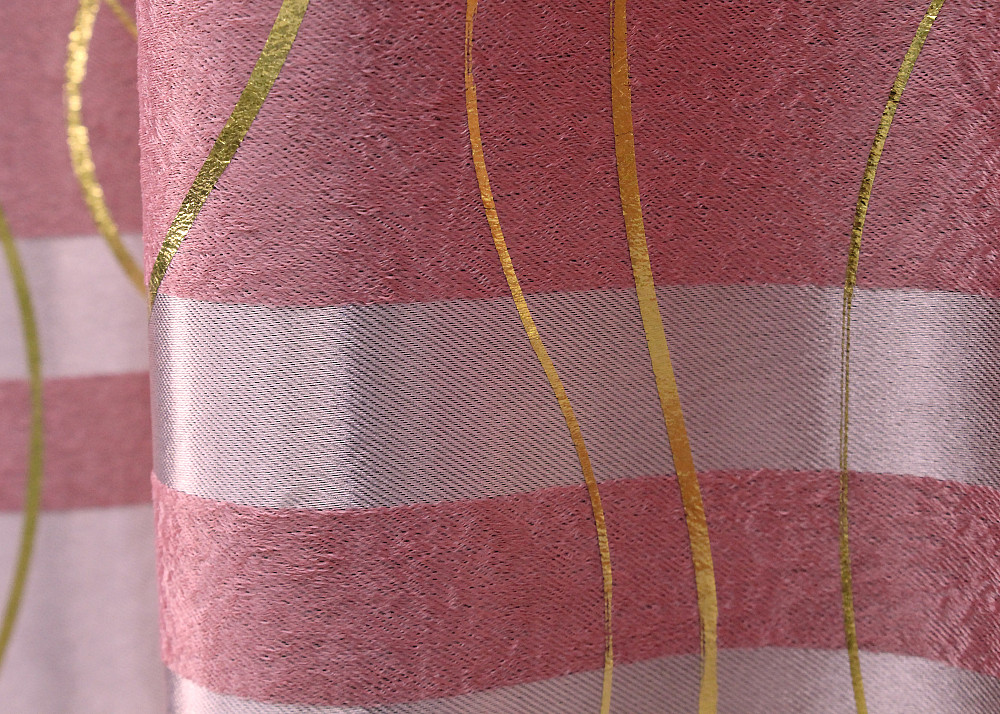 Комплект готовых штор VR-Textil Софт Лиана № 461ш Розовый 140х270 см 2 шт (39-847) Киев - изображение 8