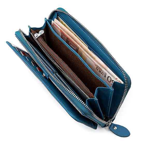 Кошелек женский Boston 18479 (B202) оригинальный Голубой Киев