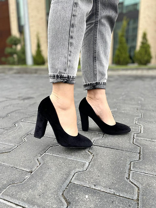 Туфлі жіночі SEASTAR чорні оксамит каблук 9см 36р.-23см 37р.-23,5см 38р.-24,5см ( 1920) Коломыя - изображение 8