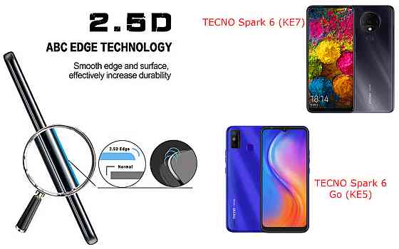 Защитное стекло ArmorGlass для TECNO Spark 6 (KE7),  Spark 6 Go (KE5) – устойчивое к царапинам и ударам Киев