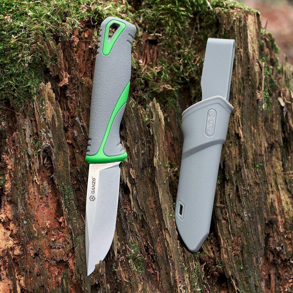 Нож Ganzo G807-GY серый с ножнами Ровно - изображение 9