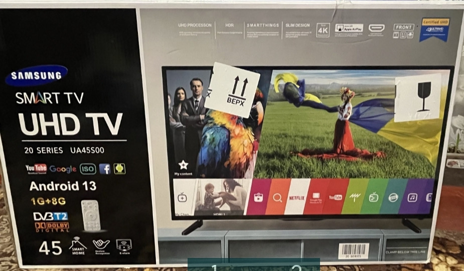 Телевізор: Samsung Smart TV UHD TV 45". Харків - фото 1