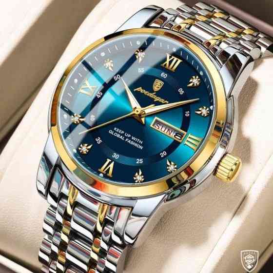 Годинник чоловічий наручний Poedagar Unique Men Leather Deluxe (2 ремінці) Вінниця