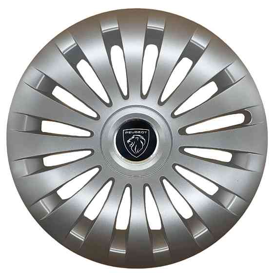 Автомобильные модельные колпаки R17 Peugeot NEW 504 4шт, SJS, серебристые Киев