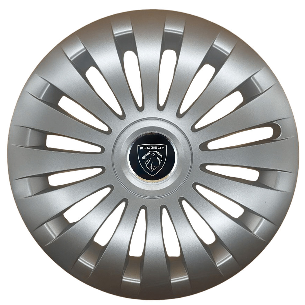 Автомобільні модельні ковпаки R17 Peugeot NEW 504 4шт, SJS, сріблясті Київ - фото 1