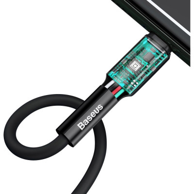 Дата кабель USB 2.0 AM to Lightning 1.0m black Baseus (CALGJ-01) Винница - изображение 5