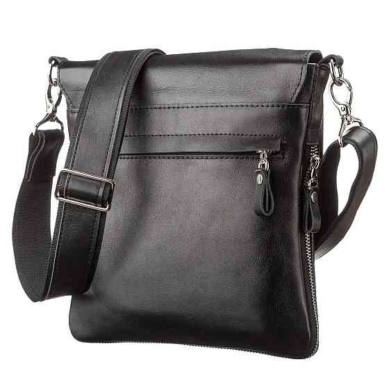 Сумка SHVIGEL 11124 з натуральної шкіри Чорна Київ