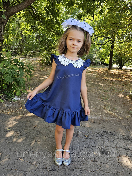 Школьный сарафан трапеция с воротничком 116-146 Кривой Рог - изображение 4