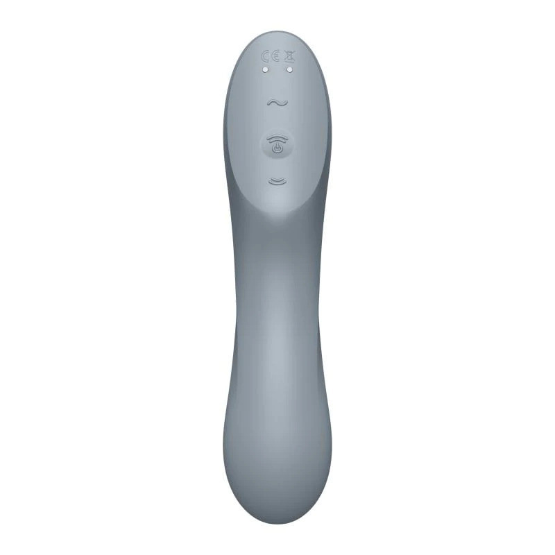 Вакуумный стимулятор клитора для женщин с вибрацией Satisfyer Curvy Trinity 3 серый Sex Aura Киев - изображение 3