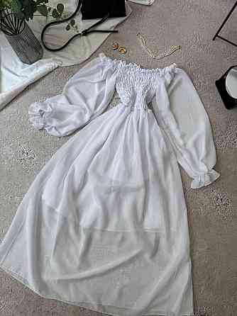 Женское длинное романтичное платье креп шифон 46/48 Одесса